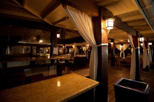 restaurant at night